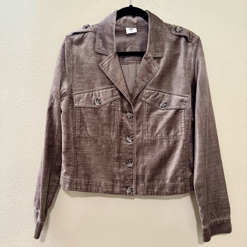 CAbi Women's Taupe Utility Jacket